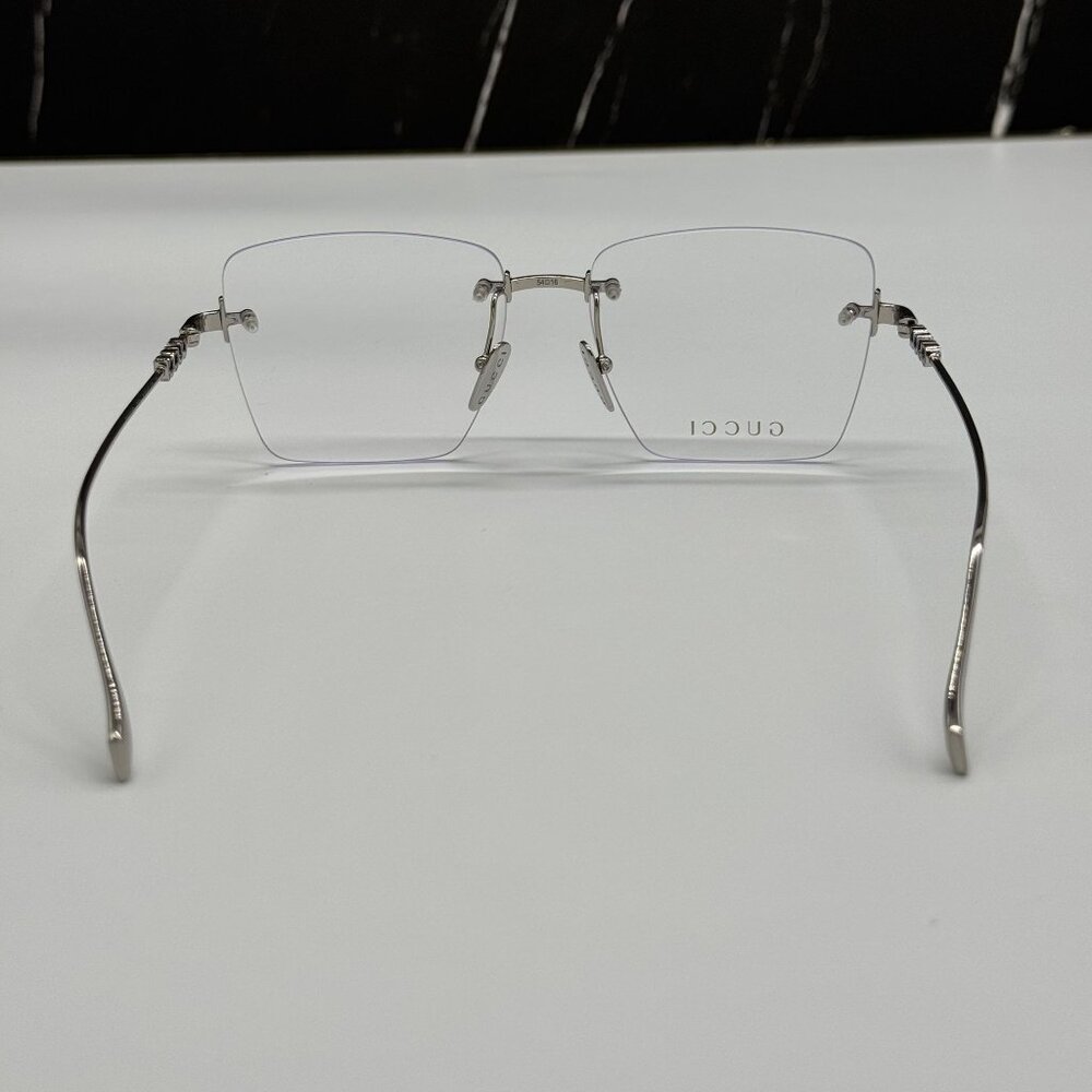NEW GUCCI EYEGLASSES SILVER WOMEN EYEWEAR GUCCI GG1938O 002 - Picture 7 of 10